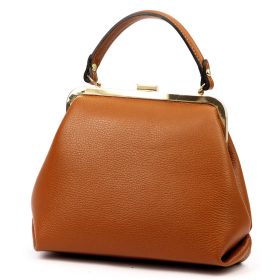   Luka 24-024 konyak női bőr kézitáska, válltáska 27 x 23 x 11 cm