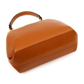   Luka 24-024 konyak női bőr kézitáska, válltáska 27 x 23 x 11 cm