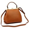Luka 24-024 DOLLARO barna női bőr kézitáska 27 x 23 x 11 cm