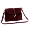 Luka 25-002 bordó női bőr válltáska 31 x 21 x 7 cm