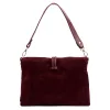 Luka 25-002 bordó női bőr válltáska 31 x 21 x 7 cm