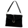 Luka 25-002 fekete női bőr válltáska 31 x 21 x 7 cm