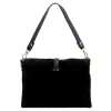 Luka 25-002 fekete női bőr válltáska 31 x 21 x 7 cm