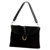 Luka 25-002 fekete női bőr válltáska 31 x 21 x 7 cm