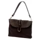 Luka 25-002 sötétbarna női bőr válltáska 31 x 21 x 7 cm