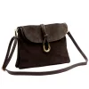 Luka 25-002 sötétbarna női bőr válltáska 31 x 21 x 7 cm