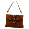 Luka 25-002 konyak női bőr válltáska 31 x 21 x 7 cm