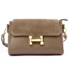 Luka 20-097 homokszínű női bőr válltáska 22 x 14 x 10.5 cm