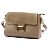 Luka 20-097 homokszínű női bőr válltáska 22 x 14 x 10.5 cm