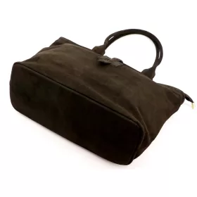   Luka 25-007 2w1 barna női velúr bőr válltáska 42 x 28 x 16 cm