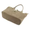 Luka 25-007 2w1 taupe női velúr bőr kézitáska 42 x 28 x 16 cm