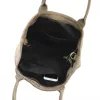 Luka 25-007 2w1 taupe női velúr bőr kézitáska 42 x 28 x 16 cm
