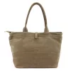Luka 25-007 2w1 taupe női velúr bőr kézitáska 42 x 28 x 16 cm