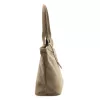 Luka 25-007 2w1 taupe női velúr bőr kézitáska 42 x 28 x 16 cm