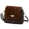 Luka 19-68-05 barna női bőr válltáska 21 x 18 x 10 cm