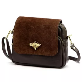 Luka 19-68-05 barna női bőr válltáska 21 x 18 x 10 cm