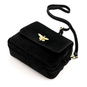 Luka 19-68 Bzzz fekete női bőr válltáska 21 x 18 x 10 cm