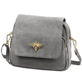   Luka 19-68 Bzzz szürke női bőr válltáska 21 x 18 x 10 cm