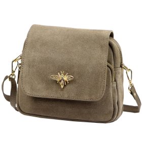   Luka 19-68 Bzzz mogyoró női bőr válltáska 21 x 18 x 10 cm