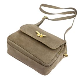   Luka 19-68 Bzzz mogyoró női bőr válltáska 21 x 18 x 10 cm