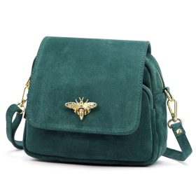   Luka 19-68 Bzzz türkiz női bőr válltáska 21 x 18 x 10 cm