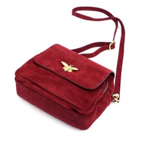 Luka 19-68 Bzzz bordó női bőr válltáska 21 x 18 x 10 cm