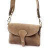 Luka 24-071 taupe női velúr bőr bőr kézitáska 22.5 x 14.5 x 4.5 cm