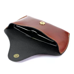   Florence ITN-01 konyak bőr szemüveg tartó 18.5 x 8 x 3.5 cm