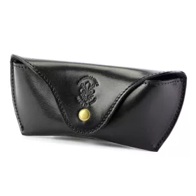   Florence ITN-01 fekete bőr szemüveg tartó 18.5 x 8 x 3.5 cm
