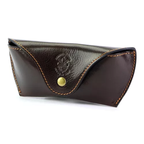Florence ITN-01 barna bőr szemüveg tartó 18.5 x 8 x 3.5 cm