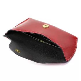   Florence ITN-01 piros bőr szemüveg tartó 18.5 x 8 x 3.5 cm