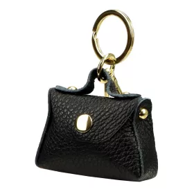   Florence BRE-BAG-1 fekete női bőr kulcstartó 7.5 x 5 x 2.5 cm