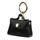 Florence BRE-BAG-1 fekete női bőr kulcstartó 7.5 x 5 x 2.5 cm