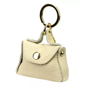   Florence BRE-BAG-1 bézs női marhabőr kiegészítő 7.5 x 5 x 2.5 cm