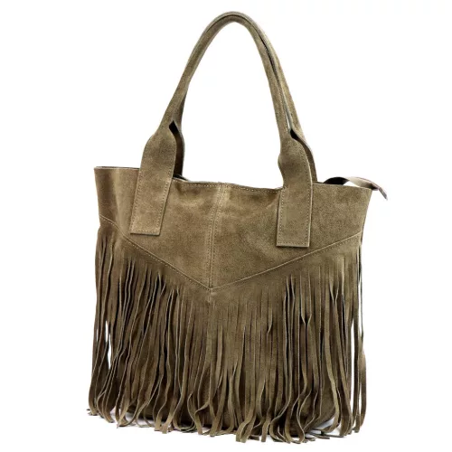 Luka 25-012 drapp női bőr shopper táska 40 x 33 x 17 cm