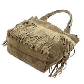 Luka 25-012 drapp női bőr shopper táska 40 x 33 x 17 cm
