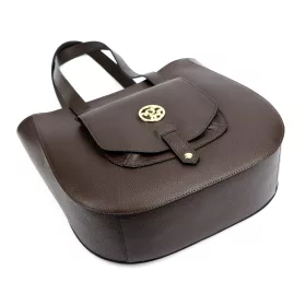 Gregorio 1729 D barna női bőr shopper 36 x 32 x 12 cm