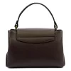 Luka 24-036 DOLLARO női barna bőr kézitáska 26 x 17 x 10 cm