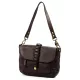 VS 041 női, barna bőr válltáska 30 x 21 x 9 cm