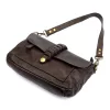 VS 041 női, barna bőr válltáska 30 x 21 x 9 cm