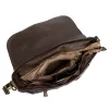 VS 041 női, barna bőr válltáska 30 x 21 x 9 cm