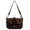 VS 041 női, barna bőr válltáska 30 x 21 x 9 cm