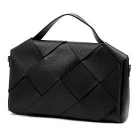   Luka 23-005 fekete női bőr kézitáska, oldaltáska 36 x 26 x 10 cm