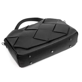   Luka 23-005 fekete női bőr kézitáska, oldaltáska 36 x 26 x 10 cm