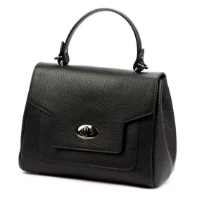   Luka 23-006 fekete női bőr kézitáska, válltáska 29 x 22.5 x 15 cm