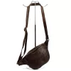 Nordee 956-VS barna női bőr övtáska, crossbody 35 x 18 x 8 cm