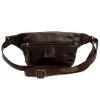 Nordee 956-VS barna női bőr övtáska, crossbody 35 x 18 x 8 cm