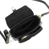 Luka 25-045 fekete női bőr válltáska 19.5 x 18 x 10 cm