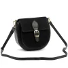 Luka 25-045 fekete női bőr válltáska 19.5 x 18 x 10 cm