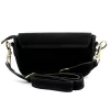 Luka 25-053 fekete női bőr oldaltáska 24 x 14 x 8 cm